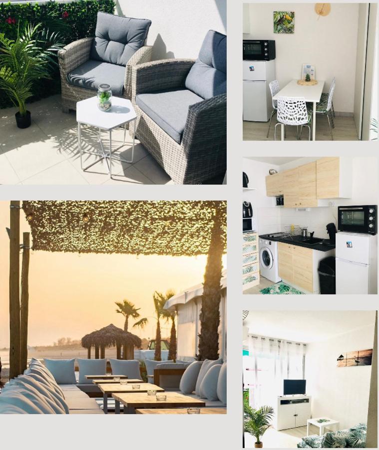 Studio Cosy Et Moderne Au Couchant Situe 150M De La Plage -Avec Parking Gratuit Prive - 25M2 - Climatise - Balcon - Wifi Gratuit La Grande-Motte Buitenkant foto